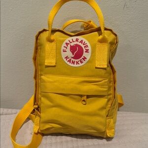 Yellow Mini Bag with Top Handle